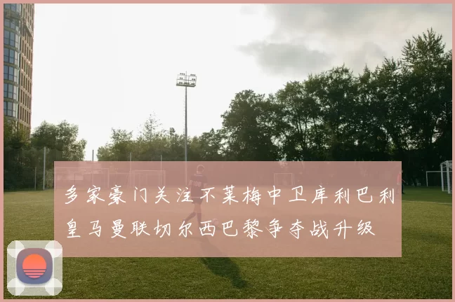 多家豪门关注不莱梅中卫库利巴利皇马曼联切尔西巴黎争夺战升级